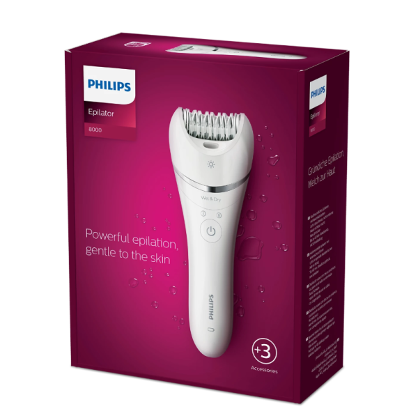 Эпилятор Philips Series 8000 BRE700/00 для влажного и сухого бритья